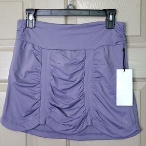 NWT Lija Flint Purple Ruched Skirt Size Small